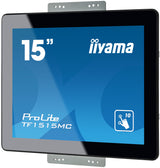 iiyama TF1515MC-B2 computerskærm 38,1 cm (15") 1024 x 768 pixel XGA LED Berøringsskærm Sort