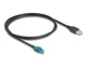 DeLOCK 90534 koaxial kabel 1 m HSD Z USB A Sort