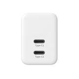 Crong CRG-GNCC35-WHI oplader til mobil enhed Smartphone, Netbook, Laptop, SmartWatch, Strømbank, Universel Hvid Vekselstrøm Hurtig opladning Indendørs