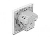 DeLOCK 11499 stikkontakt Type F + USB A + USB C Hvid