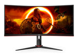 AOC G2 CU34G2XP computerskærm 86,4 cm (34") 3440 x 1440 pixel UltraWide Quad HD LED Sort, Rød