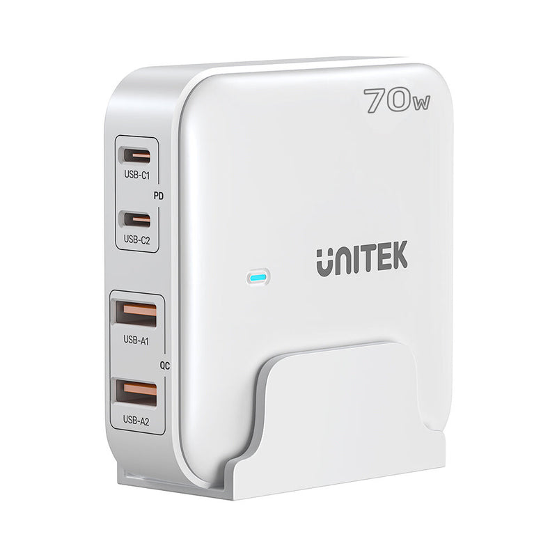 UNITEK P1229AWH01-EU oplader til mobil enhed Universel Hvid Vekselstrøm Hurtig opladning Indendørs