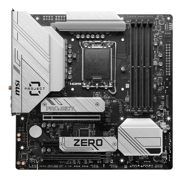 MSI B760M PROJECT ZERO bundkort Intel B760 LGA 1700 micro ATX