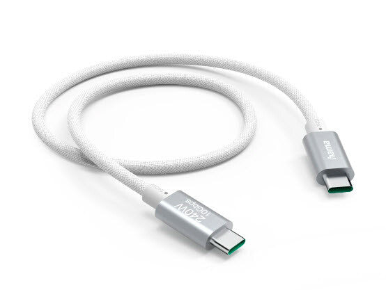 Hama Full-Featured USB-kabel USB 3.2 Gen 2 (3.1 Gen 2) 1,5 m USB C 10 Gbit/sek. 240 W Hvid