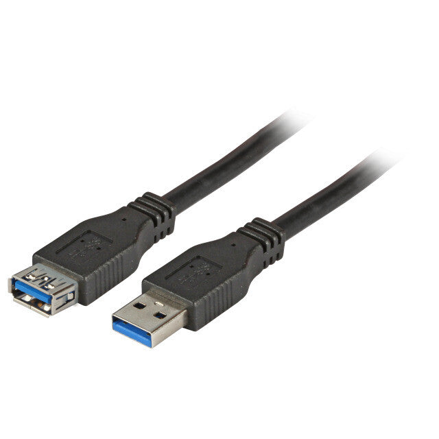 EFB Elektronik K5237.1,8 USB-kabel USB 3.2 Gen 1 (3.1 Gen 1) 1,8 m USB A 5 Gbit/sek. Sort