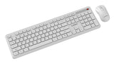 Gembird KBS-WPS-01-W tastatur Mus inkluderet Kontor RF trådløst QWERTY US International Hvid