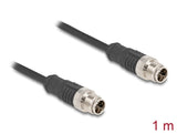 DeLOCK 80863 netværkskabel Sort 1 m Cat5e S/FTP (S-STP)