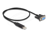 DeLOCK 67381 USB-kabel USB 2.0 0,5 m USB A Sort