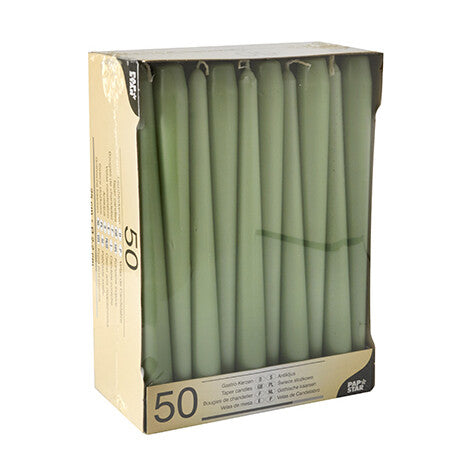 Papstar 88341 vokslys Rund Grøn 50 stk