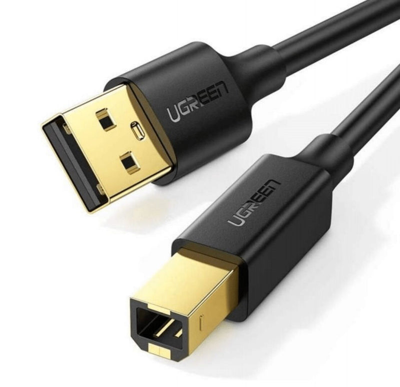 Ugreen 20847 USB-kabel USB 2.0 2 m USB A USB B 0,48 Gbit/sek. Sort