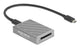 DeLOCK 91021 kortlæser USB4 Gen 3x2 Type-C Grå