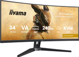 iiyama G-MASTER GCB3486WQSCP-B1 computerskærm 86,4 cm (34") 3440 x 1440 pixel UltraWide Quad HD Sort