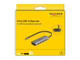 DeLOCK 64293 interface hub USB 3.2 Gen 1 (3.1 Gen 1) Type-C 10000 Mbit/s Grå