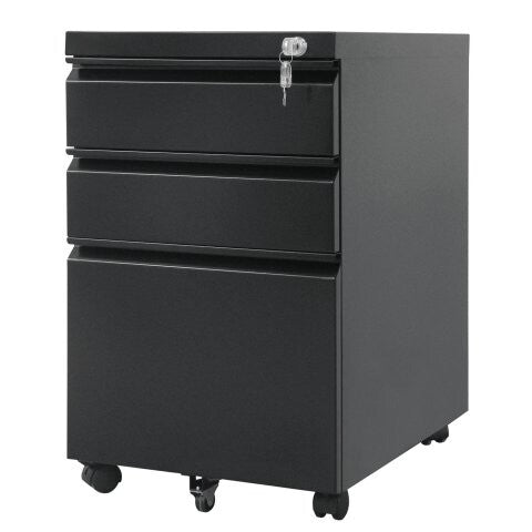 Maclean MC-850 kontorskuffe Sort Metal