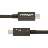 StarTech.com TBLT4MM50CM Thunderbolt kabel 0,5 m 40 Gbit/sek. Sort