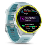 Garmin Forerunner 570 3,56 cm (1.4") AMOLED 47 mm Digital 454 x 454 pixel Berøringsskærm Hvid, Gul Wi-Fi GPS (satellit)