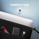 Axagon ADM2-AM USB-A 10Gbps - M.2 NVMe & SATA SSD adaptér, kabelis USB-A 10cm SSD kabinet Sort