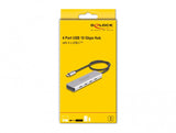 DeLOCK 64231 interface hub USB Type-C 10000 Mbit/s Grå