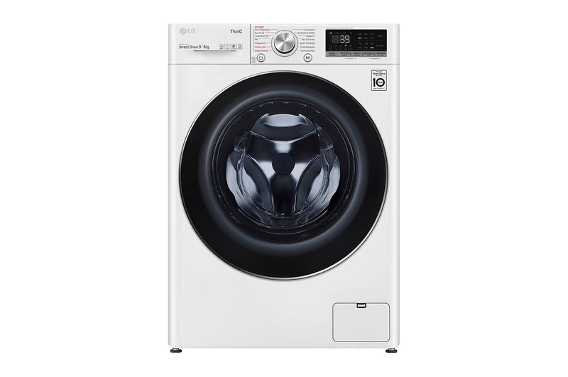LG V7WD96H1A vaskemaskine - tørretumbler Fritstående Front-læsning Hvid