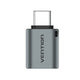 Vention CDQH0 kabel kønsskifter USB C USB A Grå