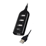 Vakoss TC-234UX interface hub USB 2.0 Sort