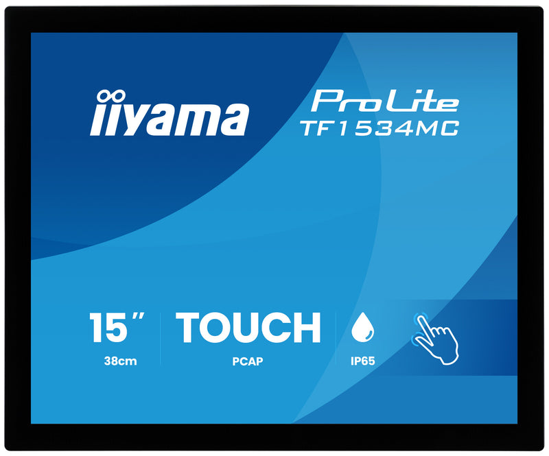 iiyama ProLite TF1534MC-B8X computerskærm 38,1 cm (15") 1024 x 768 pixel XGA LED Berøringsskærm Sort