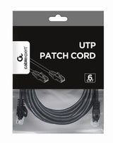 Gembird PP6U-5M netværkskabel Sort Cat6 U/UTP (UTP)