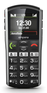 Emporia SIMPLICITY-LTE 5,08 cm (2") 90 g Sort, Sølv Begynder telefon