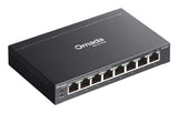 TP-Link Omada ES208GP netværksswitch Administreret L2 Gigabit Ethernet (10/100/1000) Strøm over Ethernet (PoE) DIN rail Sort