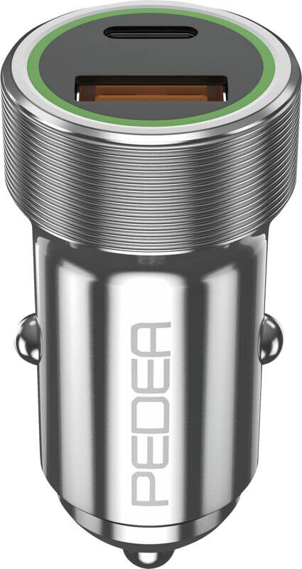 PEDEA 60040110 oplader til mobil enhed Universel Sølv Vekselstrøm Hurtig opladning Automatisk