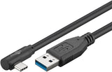 Goobay 66502 USB-kabel USB 3.2 Gen 1 (3.1 Gen 1) 1,5 m USB A USB C 5 Gbit/sek. Sort