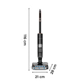 Rowenta X-Clean 7 GZ5736E0 stav støvsuger & elektrisk kost 2-i-1 stangstøvsuger Batteri Tør&våd Poseløs Sort