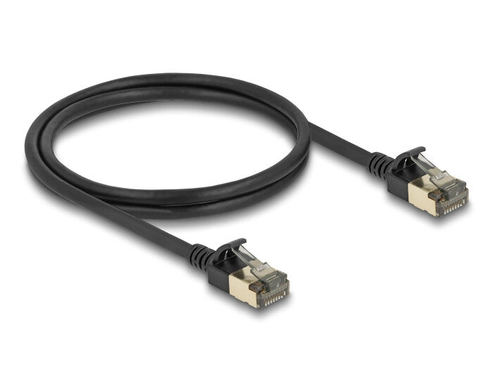 DeLOCK 80339 netværkskabel Sort 1 m Cat8.1 F/FTP (FFTP)