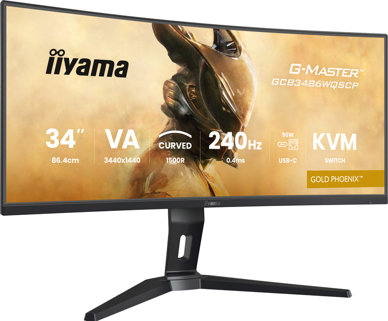 iiyama G-MASTER GCB3486WQSCP-B1 computerskærm 86,4 cm (34") 3440 x 1440 pixel UltraWide Quad HD Sort