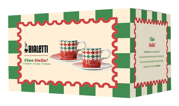 Bialetti Tricolore kop Flerfarvet Espresso 1 stk