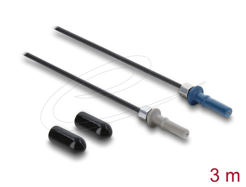 DeLOCK 91035 fiber adapter 1 stk Sort, Grå, Blå