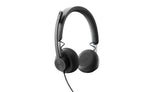 Logitech Zone Wired UC Headset Ledningsført Opkald/musik USB Type-C Grafit