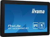 iiyama ProLite TF1633MSC-B1 computerskærm 39,6 cm (15.6") 1920 x 1080 pixel Fuld HD Berøringsskærm Sort