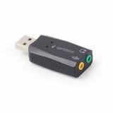 Gembird SC-USB2.0-01 kabel kønsskifter 2 x 3.5mm Sort