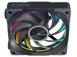 Seasonic MagFlow ARGB Computerkabinet Ventilator 12 cm Sort 3 stk