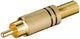 Goobay 11281 kabelsamler RCA Sort, Guld