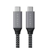 Satechi ST-U4C25M USB-kabel USB4 Gen 3x2 0,25 m USB C 40 Gbit/sek. Sort, Grå