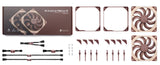 Noctua NF-A14X25 G2 PWM SX2-PP Computerkølesystem Computerkabinet Ventilator 14 cm Beige 2 stk