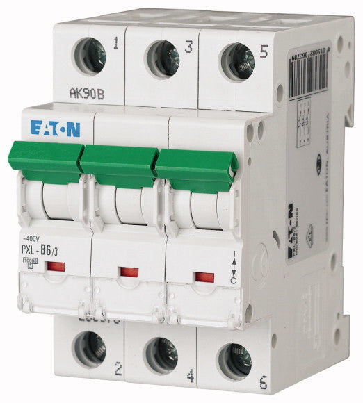 Eaton PXL-B6/3 kredsløbsafbryder Miniature strømafbryder