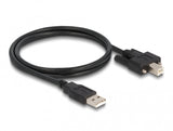 DeLOCK 87198 USB-kabel USB 2.0 1 m USB A USB B 0,48 Gbit/sek. Sort