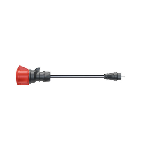go-e CH-04-02 stikdåse 0,3 m 1 AC stikkontakt(er) Indendørs Sort, Rød