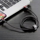 Baseus CALKLF-A19 Lightning kabel 0,5 m Sort
