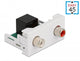 DeLOCK 81341 kabelsamler 2 x RCA Sort, Hvid