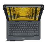 Logitech Universal Folio AZERTY Fransk Bluetooth Sort