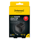 Intenso 7806520 strømadapter og vekselret Indendørs 65 W Sort